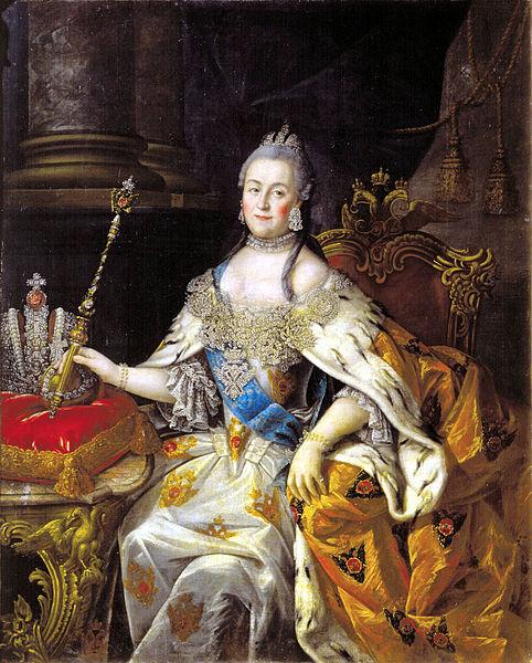 Antropov, Aleksei Portrait of Catherine II Sweden oil painting art